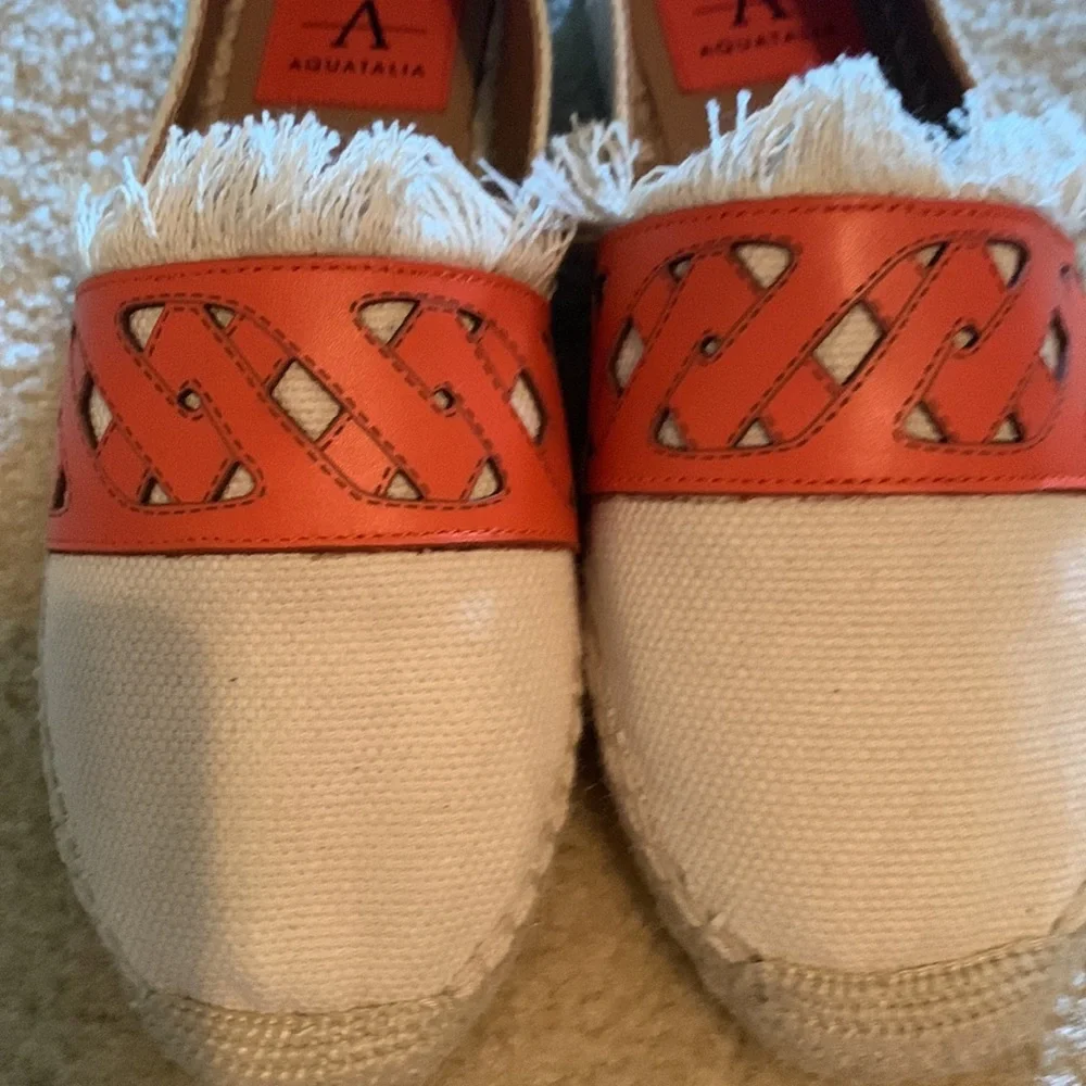 NWT AQUATALIA Kailyn Water Resistant Espadrille Flat
